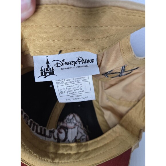 Disney Parks Grumpy Since 1937 Snow White Dwarfs Hat Adult Large Black Beige - Picture 7 of 8